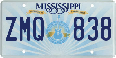 MS license plate ZMQ838