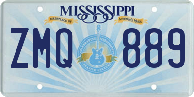 MS license plate ZMQ889