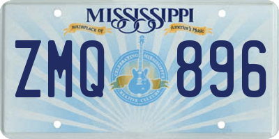 MS license plate ZMQ896