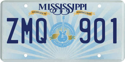 MS license plate ZMQ901