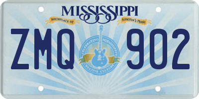 MS license plate ZMQ902