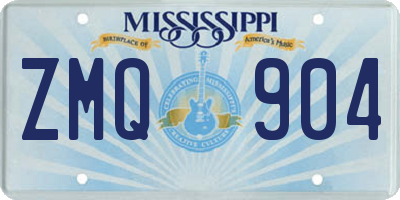 MS license plate ZMQ904