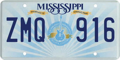 MS license plate ZMQ916