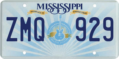 MS license plate ZMQ929