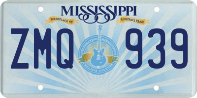 MS license plate ZMQ939