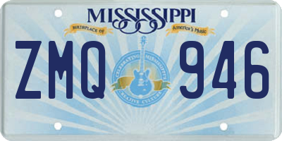 MS license plate ZMQ946