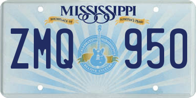 MS license plate ZMQ950