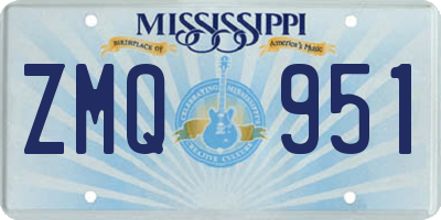 MS license plate ZMQ951