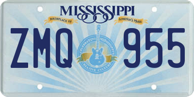 MS license plate ZMQ955