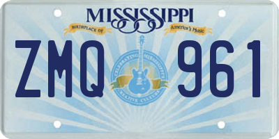 MS license plate ZMQ961