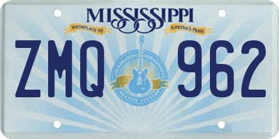 MS license plate ZMQ962
