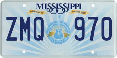 MS license plate ZMQ970