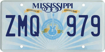 MS license plate ZMQ979