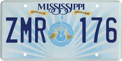 MS license plate ZMR176
