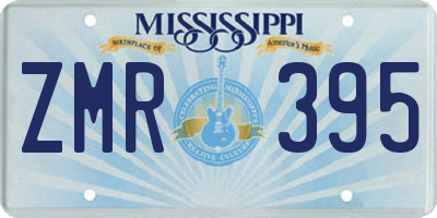 MS license plate ZMR395