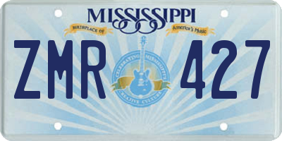 MS license plate ZMR427
