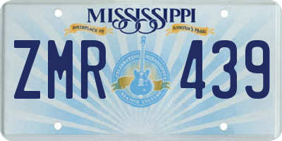 MS license plate ZMR439