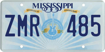 MS license plate ZMR485