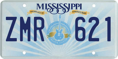MS license plate ZMR621