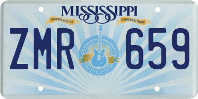 MS license plate ZMR659