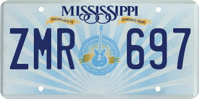 MS license plate ZMR697
