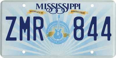MS license plate ZMR844