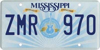 MS license plate ZMR970