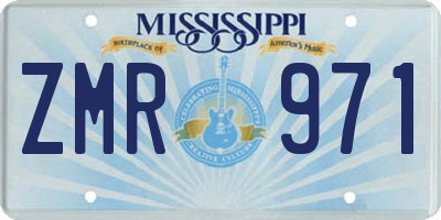 MS license plate ZMR971