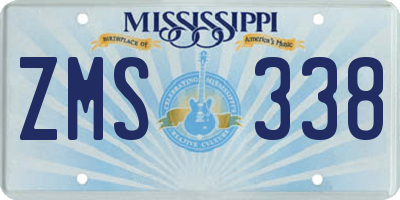 MS license plate ZMS338