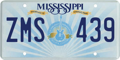 MS license plate ZMS439