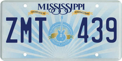 MS license plate ZMT439