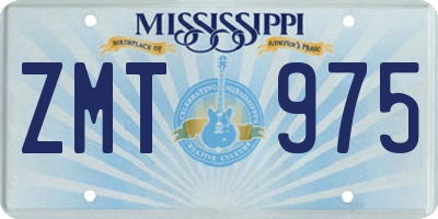 MS license plate ZMT975