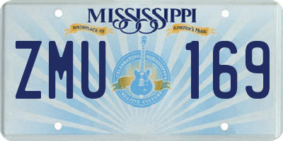 MS license plate ZMU169