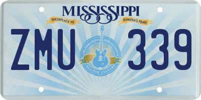 MS license plate ZMU339