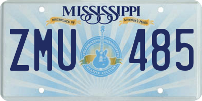 MS license plate ZMU485