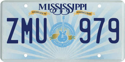 MS license plate ZMU979