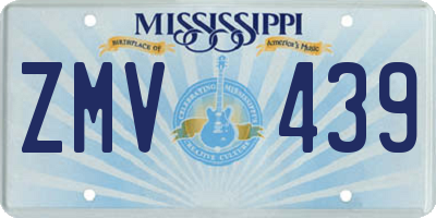 MS license plate ZMV439