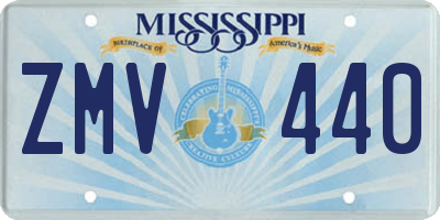 MS license plate ZMV440
