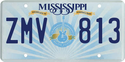 MS license plate ZMV813