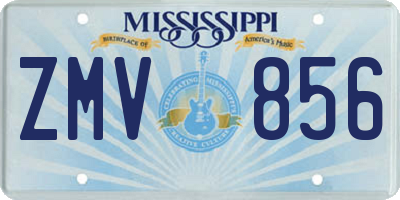 MS license plate ZMV856