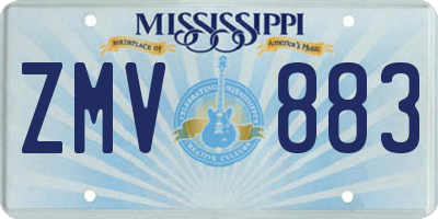 MS license plate ZMV883