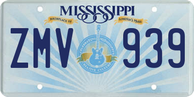 MS license plate ZMV939