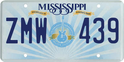 MS license plate ZMW439