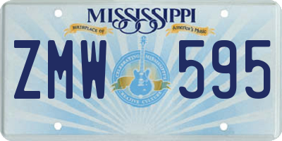 MS license plate ZMW595