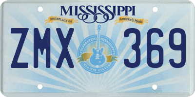 MS license plate ZMX369