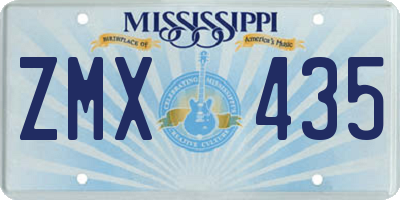 MS license plate ZMX435