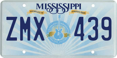 MS license plate ZMX439