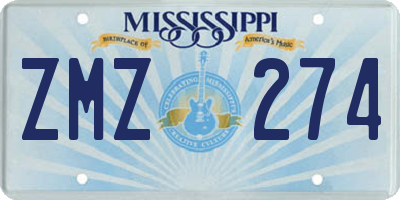 MS license plate ZMZ274