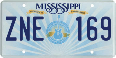 MS license plate ZNE169