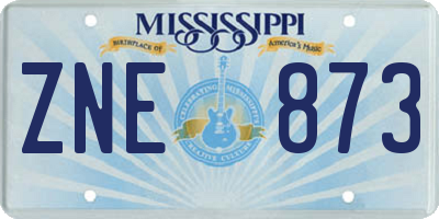 MS license plate ZNE873